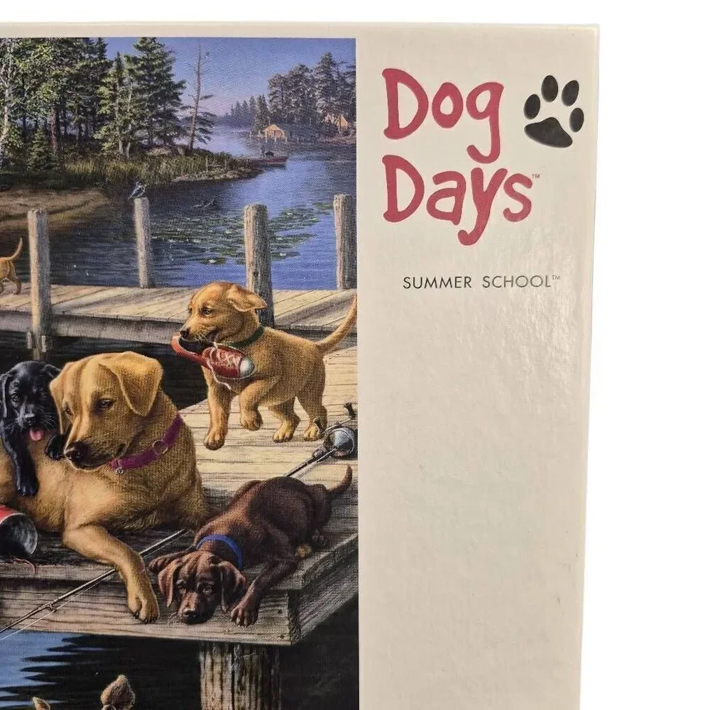 Buffalo Games Dog Days Summer School 750 pc Jigsaw Puzzle